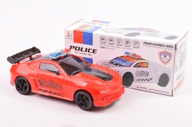 Auto POLICE luz 3D en caja (2)